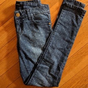 Forever 21 polka dot denim